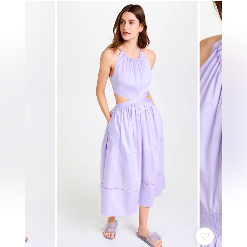 NWT never worn Something Navy lavender cutout dress